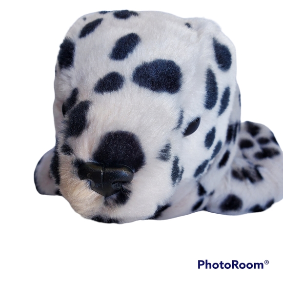 Harbor Seal Aurora World Destination Nation Black White Stuffed Animal Toy - Picture 3 of 12